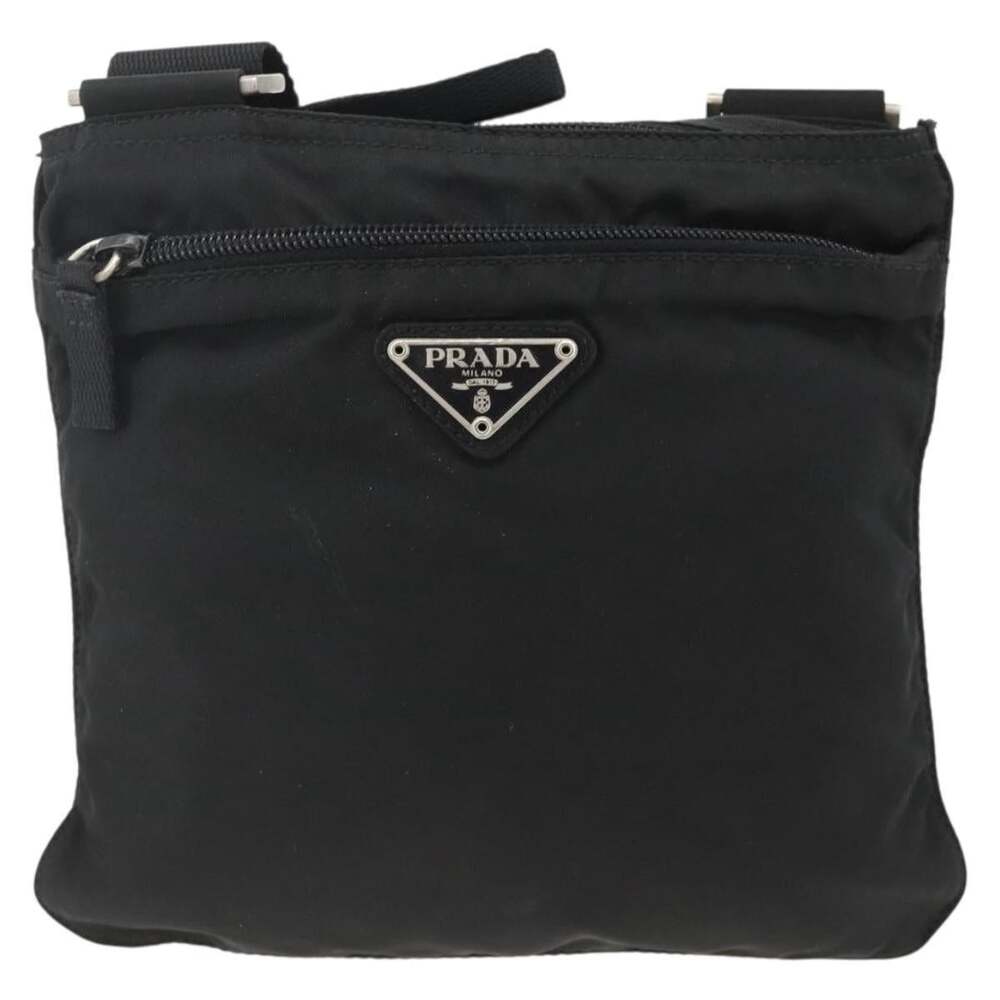 Prada Nylon Shoulder Bag Black